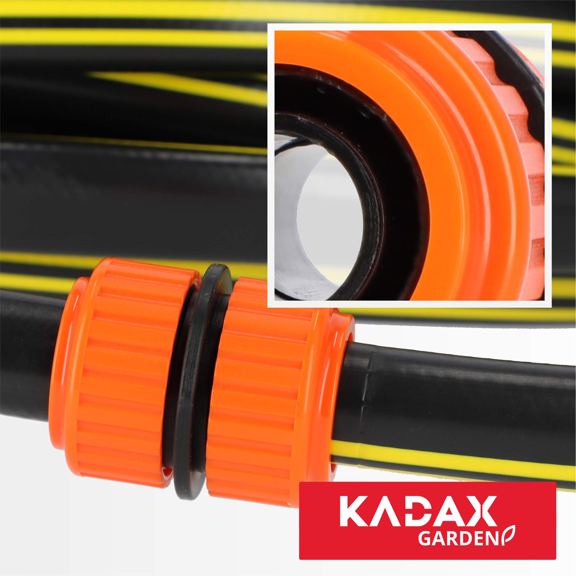 KADAX Riparazione Tubo da Giardino in plastica, connettore, accoppiamento Veloce, connettore del Tubo, accoppiamento da Giardino, accoppiamento al Tubo (3/4 Pollici