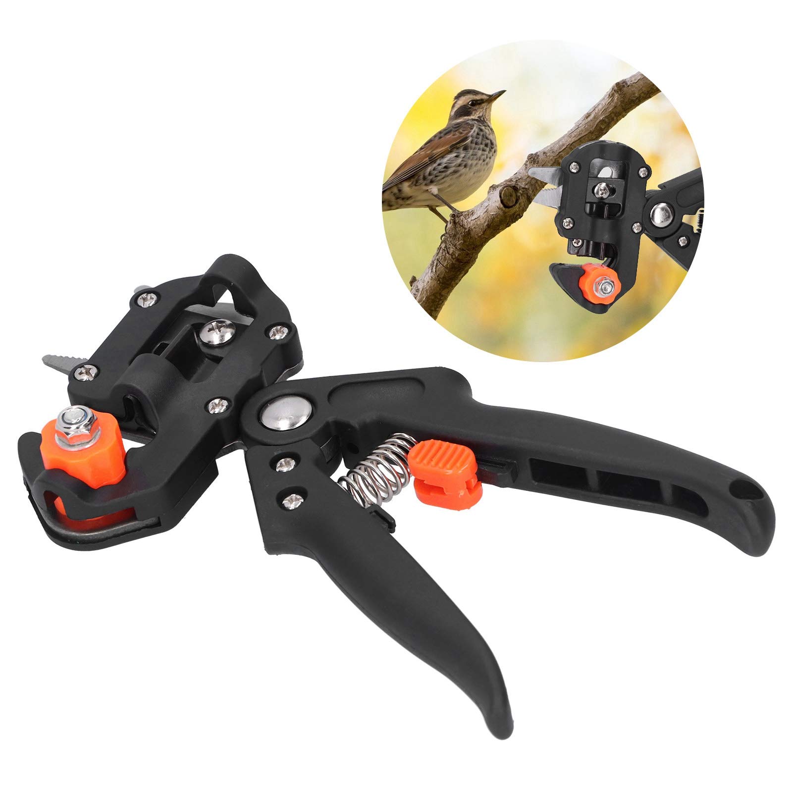 Set di Attrezzi per Innesto da Giardino, Cesoia per Innesto di Alberi in ABS con Taglio Preciso e Rifilatura di Rami, Forbici per di Piante da 543 G con Custodia per Giardinieri e