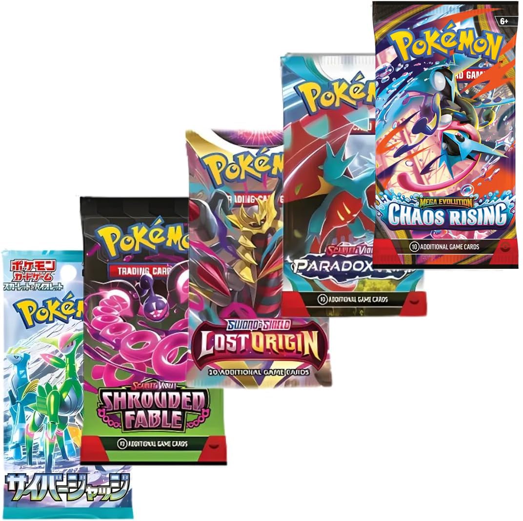 Pokémon Celebrazioni 25° Anniversario - Confezione Booster – Edizione inglese + 1 x TitanCards Toploader | Tutte le carte Pokémon Holo | 4 carte di gioco aggiuntive per confezione