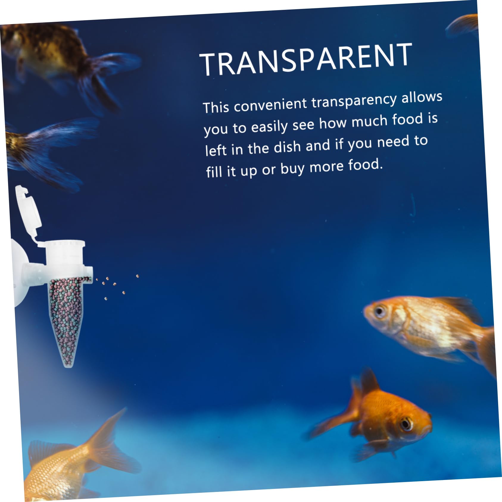 DOITOOL 15piezas Alimentador Automático De Camarones con Ventosa para Acuarios Dispensador De Comida Transparente para Peces y Camarones