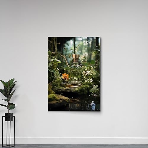 Miniatura 3 de Yoga Wall Art, Canvas Prints Yoga Meditation Studio Room Decorations Tie Dye Hippie Psychedelic Poster with Frame Meditating Peace Wall Art Hanging