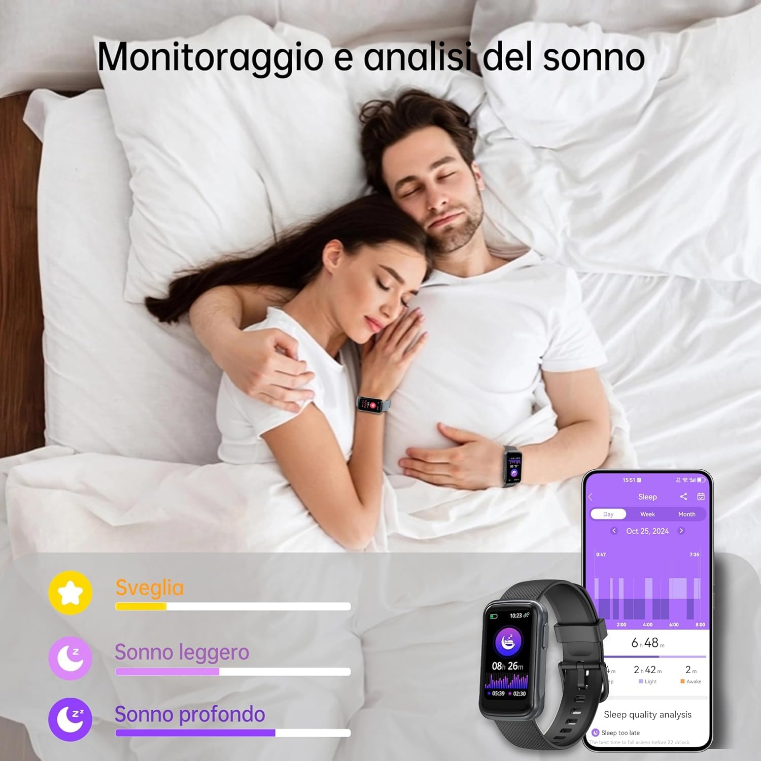 OUKITEL Smartwatch Orologio Uomo Donna con 2 Cinturini, Intelligente 24+ Modalità Sportive, Fitness Tracker con Sonno/SpO2/24H Cardiofrequenzimetro, Impermeabile IP68 Smart Watch per Android iOS