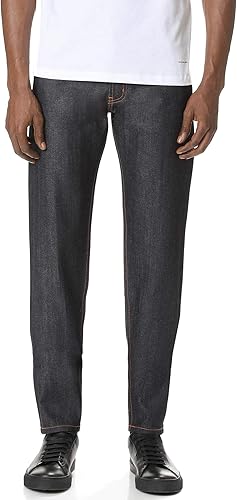 Naked & Famous Denim Jeans Easy Guy Laid Back Fit para hombre en orillo elástico de 11 onzas