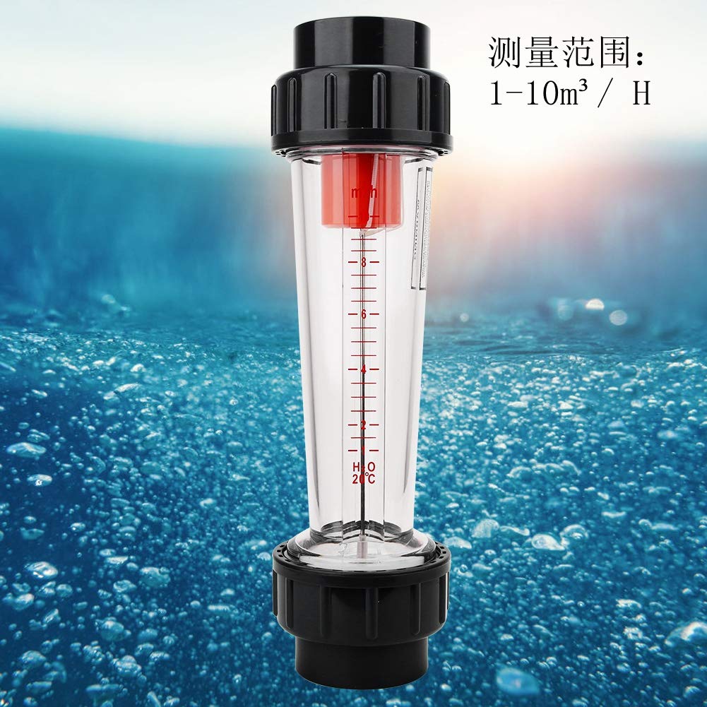 Flussimetro per liquidi, misuratore di Portata Wate 1-10m³/H Tipo di Tubo di plastica Flussimetro per liquidi LZS-50 (D)