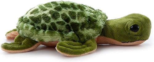 Miniatura 6 de The Petting Zoo Peluche de tortuga marina, regalos para niños, animales salvajes del océano Onez, juguete de peluche de tortuga marina de 14 pulgadas