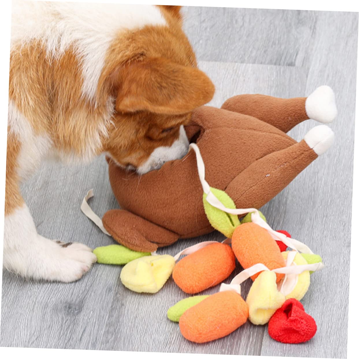 FRCOLOR 2piezas Juguete Interactivo para Perros De Peluche Sonido para Entrenamiento y Mordida Estimula La Masticación y Combate El Aburrimiento para Mascotas Casa Aire