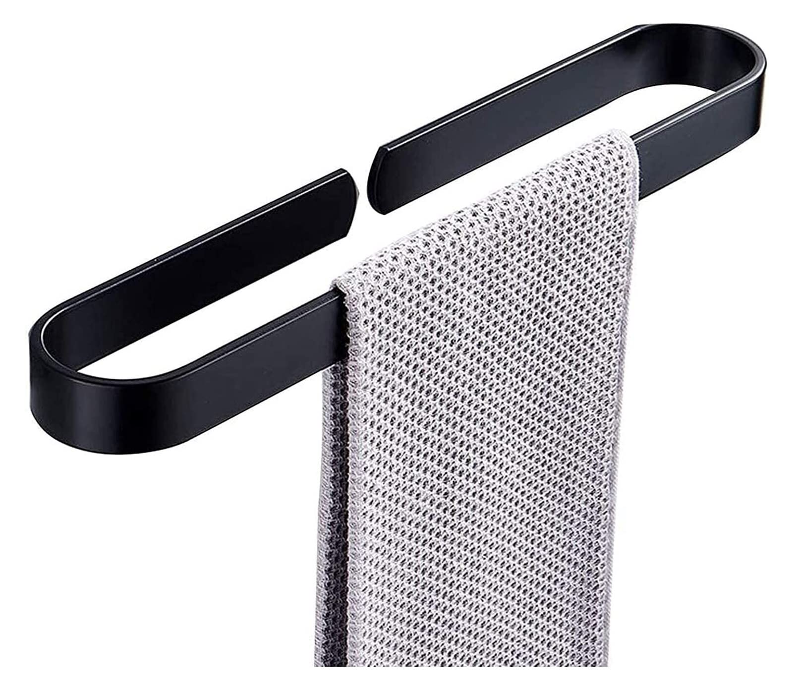 Toallero de Baño Toallero Toallero Barra de toalla de aluminio espacial Toallero de pared Toallero de baño Perchas de pared Toallero Colgador de toallas Toallero para colgar toallas de baño Toallero T