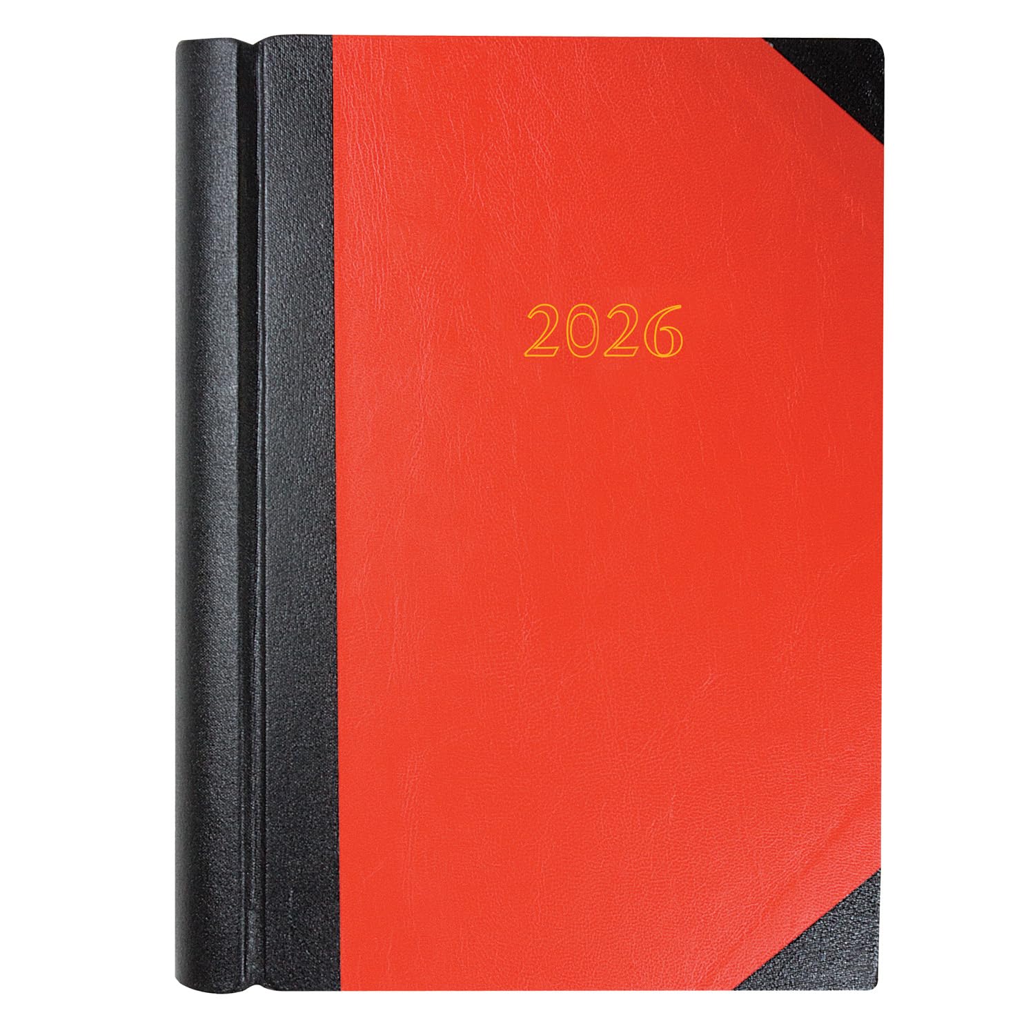 Collins A4 Desk Diary 2 Pages Per Day BlackRed 2026 4226 CD4226