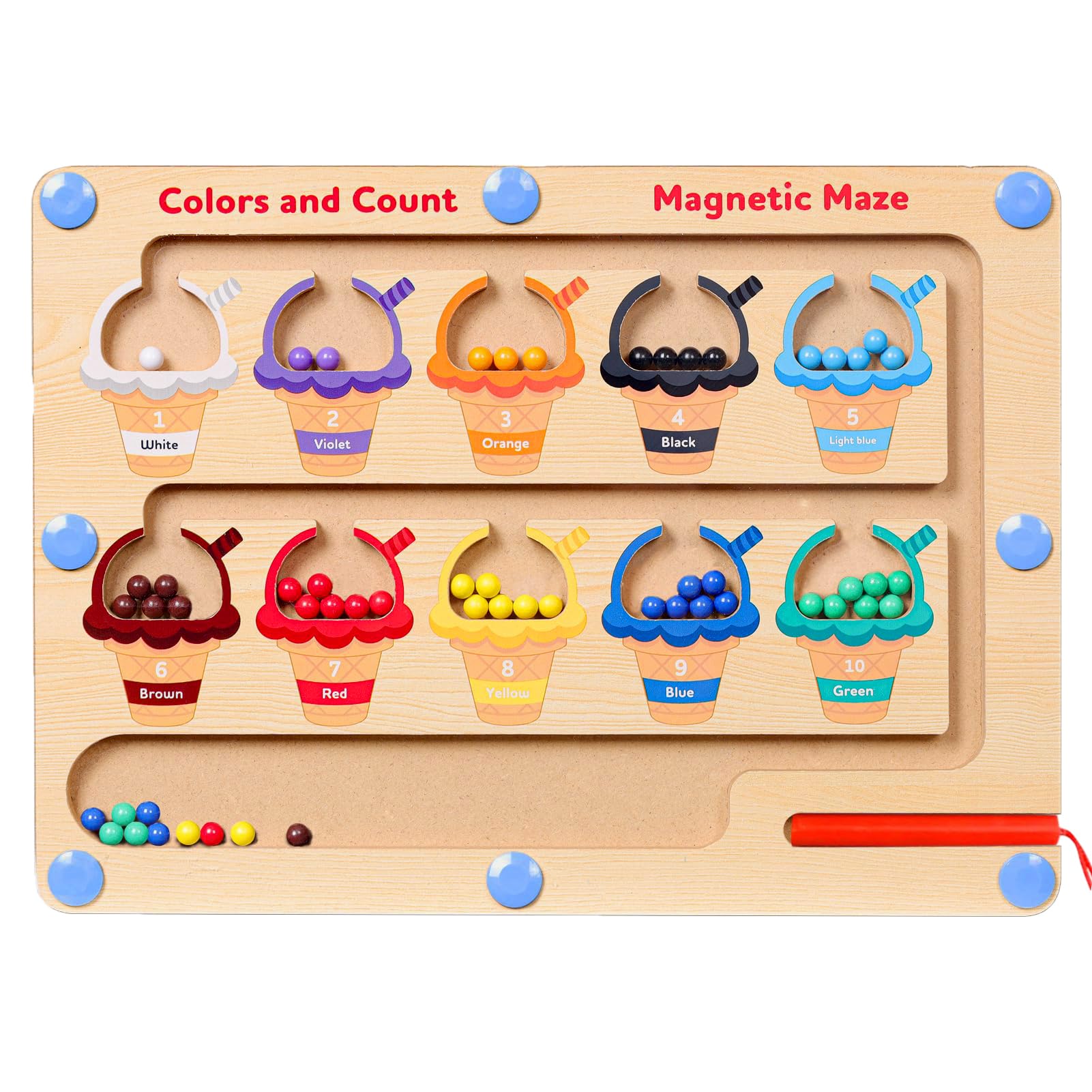Gioco magnetico labirinto giocattolo a partire da 2 3 4 5 6 anni gioco di smistamento giochi di apprendimento montessori giocattolo regalo per ragazze