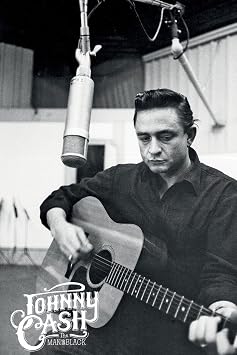 Grindstore Johnny Cash Studio Maxi Poster - Laminated Large Wall Art Print, Wall Decor, Home Office Classroom Decoration, Gift Idea, Decorative Print 91.5x61cm