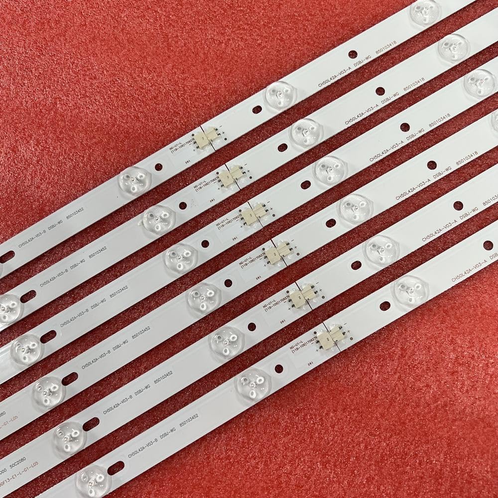 Bande de rétroéclairage LED 11 LED Compatible Fit for LB50010 LB-C500F13-E1-L-G1-L06 et Hitachi LE50H508 LED50C2000i LED50C2080I LEDL50J2S(Kit 12pcs for 1 TV)