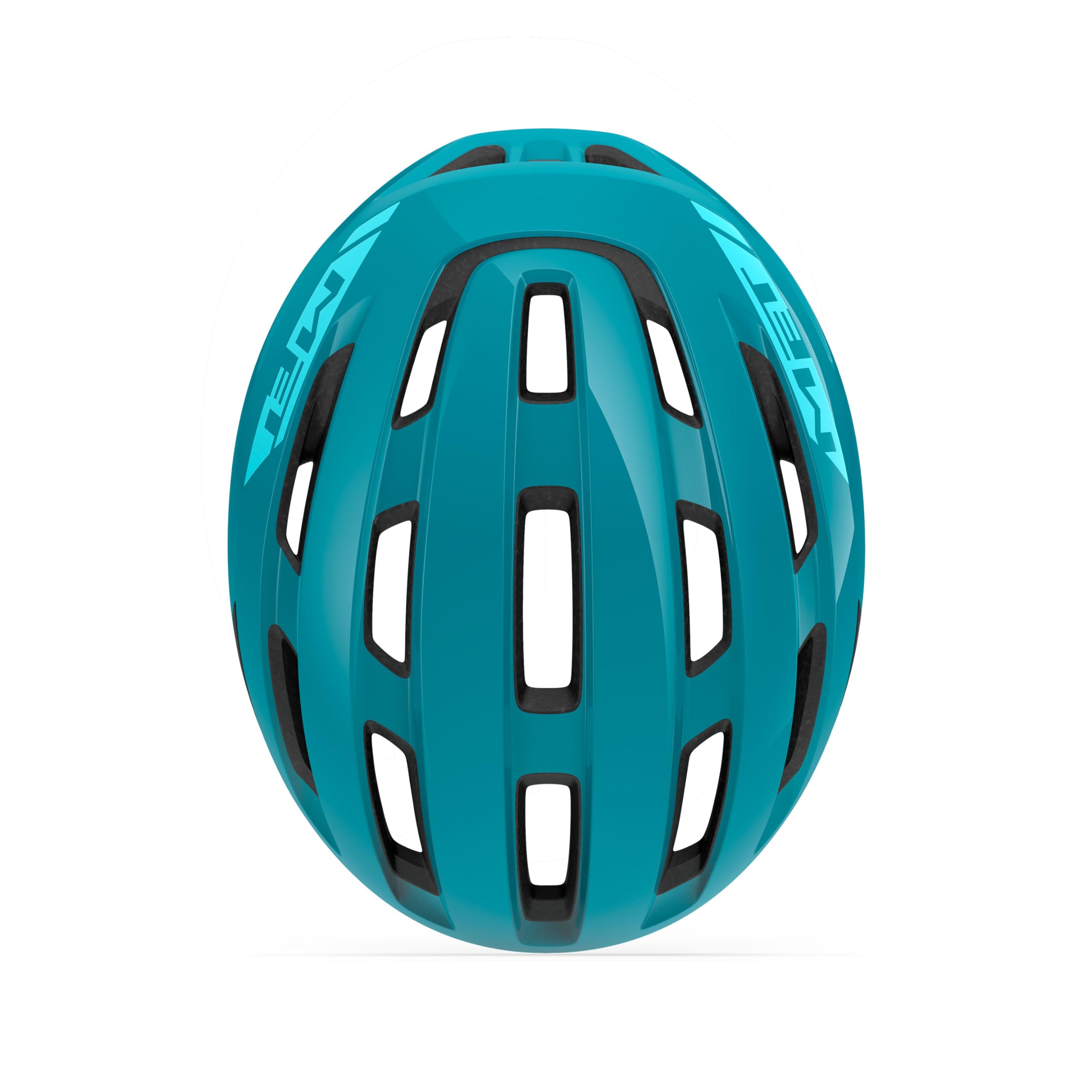 MET Miles City Cycling Helmet, Glossy Teal, Size 52-58cm, Teal Glossy, S/M - Image 4