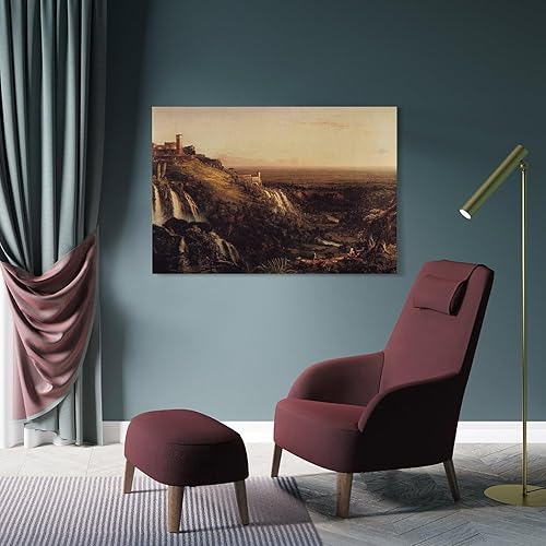 Miniatura 4 de Thomas Cole The Cascatelli, Tivoli, Looking Towards Rome (View of Rome from Tivoli) Canvas Art Poster And Wall Art Picture Print Modern Family