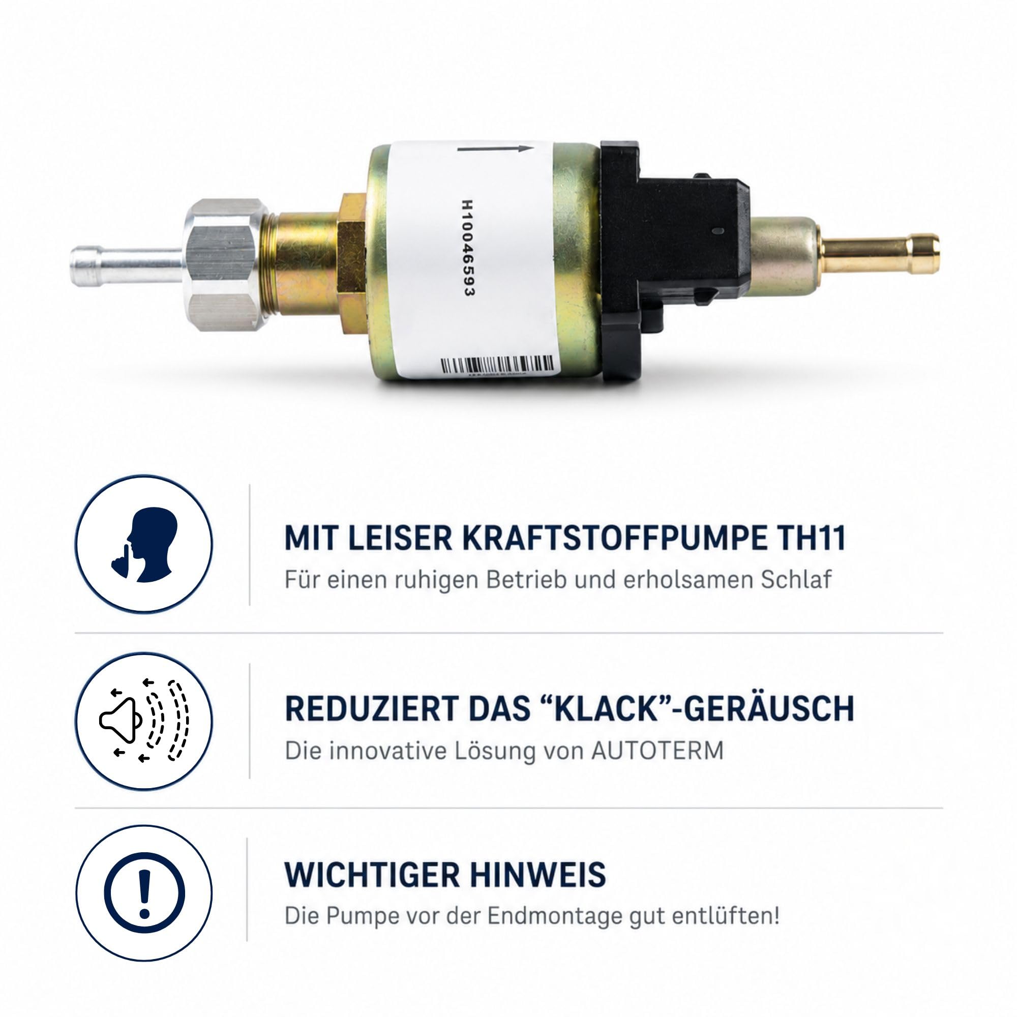 Autoterm Air 2D 12V 2kW Diesel Standheizung – Komplettset inkl. Comfort Control Bedienpanel, Einbausatz & Pundmann Einbauflansch – für Camper, Van & Wohnmobil (Pundmann Flansch 40 mm)