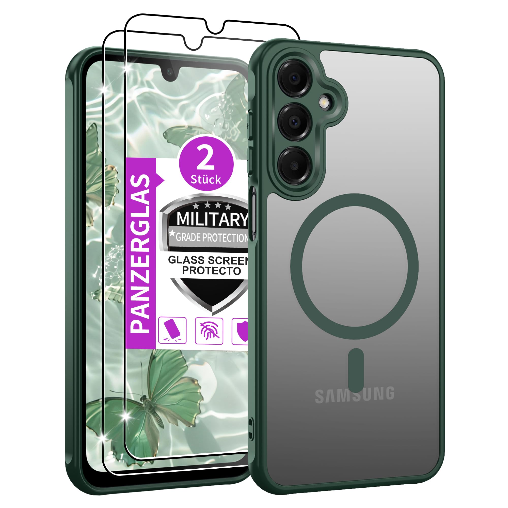 Jshru für Samsung Galaxy A15/A16/A56 5G/A17 /A26/A36/A37/A57 Hülle