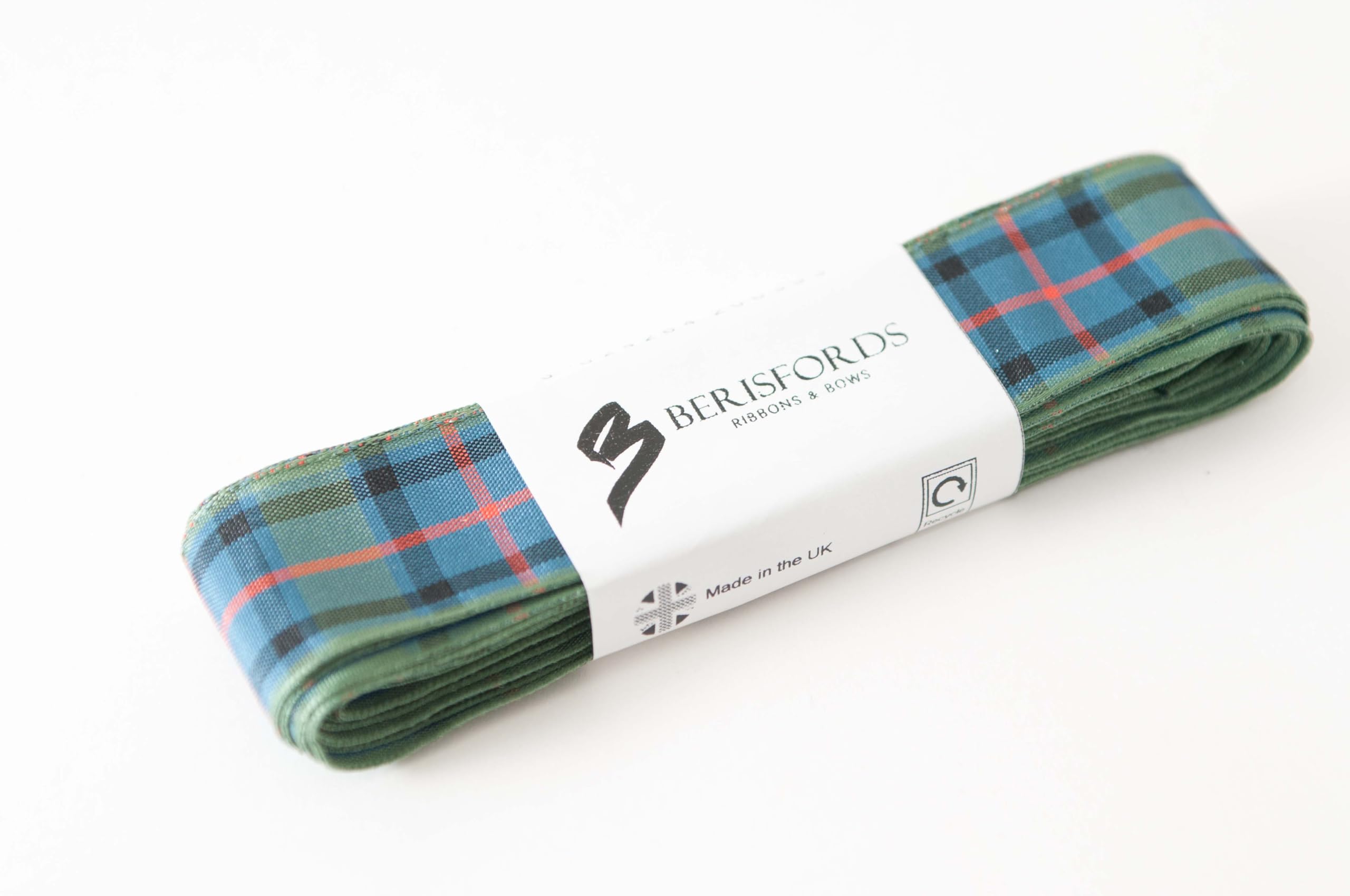 Berisfords Tartan Ribbon Pack - 25 mm Flower of Scotland - 1 x 5 metres
