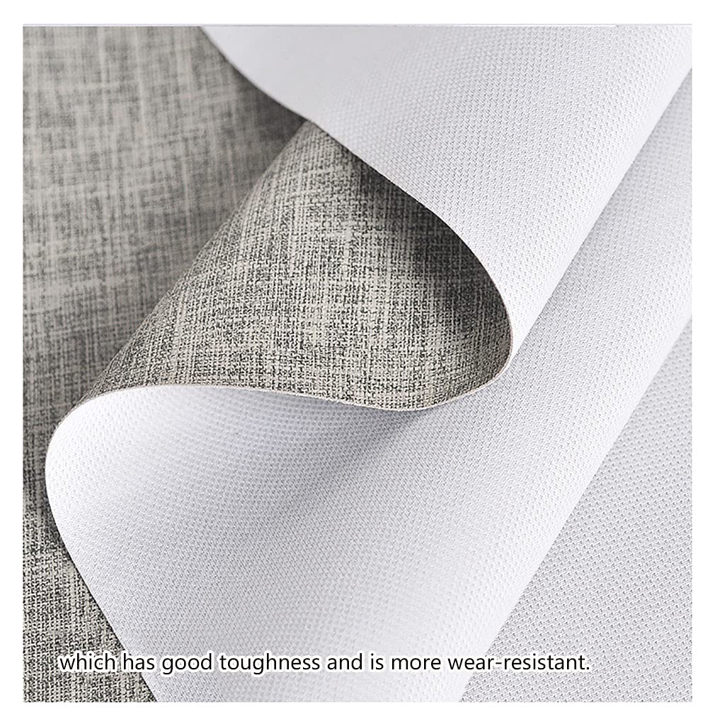Tela de Polipiel for Tapizar Eco-cuero Imitación d Tela de Cuero Sintético con Polipiel de Vinilo Tela de Cuero Tapicería Material Texturizado PolipielTejido de Piel sint(Size:1.38X10m,Color:Gray 20#)