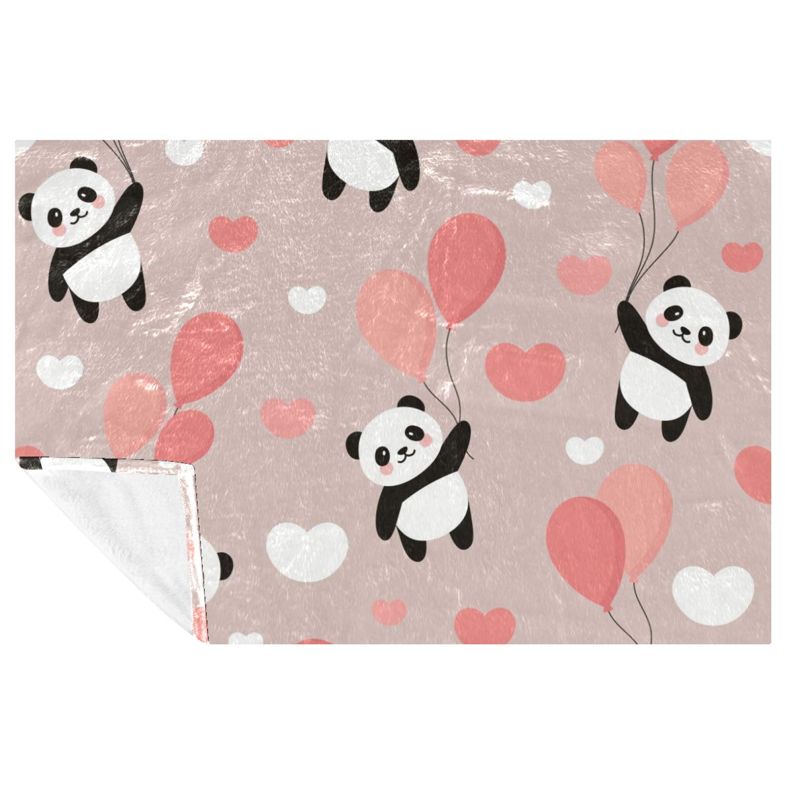 Couverture douce panda en peluche pour des nuits tendres et cocooning