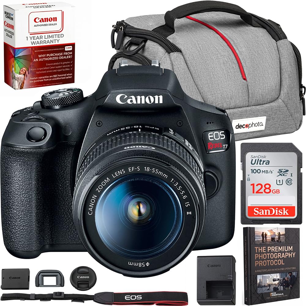 Canon EOS Rebel T7 DSLR Camera Bundle