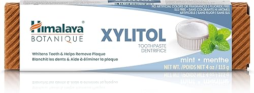 Miniatura 6 de Himalaya Botanique Xylitol Toothpaste, Mint Flavor - Fluoride Free Toothpaste to Whiten Teeth, Fight Plaque and for Fresh Breath - Vegan, Gluten