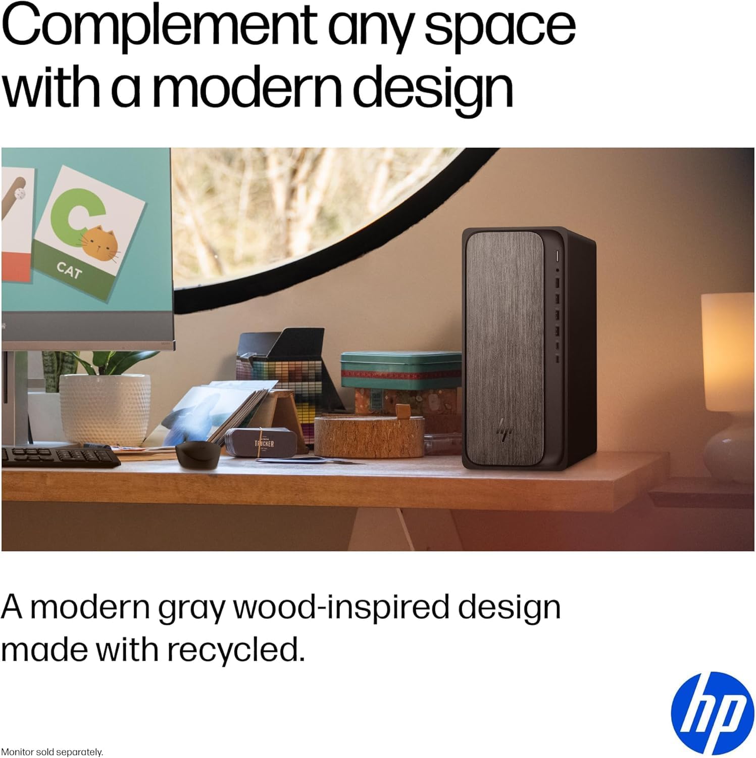 HP OmniDesk Tower Desktop Computer • 8-core AMD Ryzen 5 8500G Processor • 16GB DDR5 • 1TB Storage (512GB SSD + 512GB External) • HDMI + DP • Wi-Fi 6 • Wireless Keyboard & Mouse • Windows 11