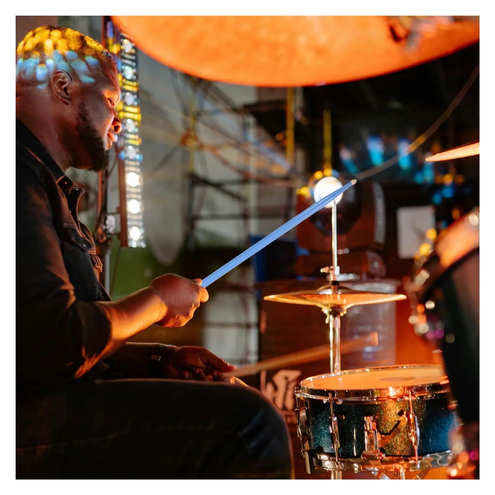 1 Par De Mazos De Timbales De Fieltro De Doble Cabeza De Arce