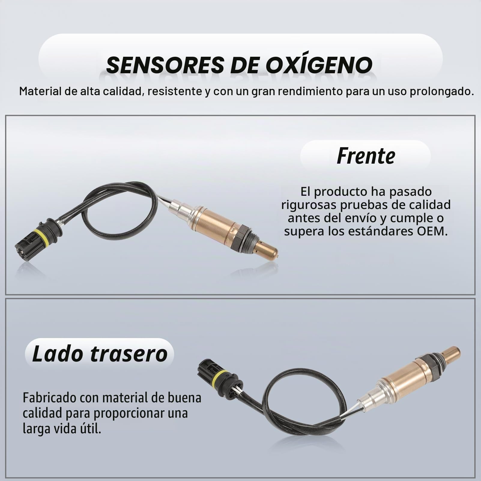 Juego de 4 Sondas Lambda Compatible Serie 3 E46 Serie 5 E39 X3 E83 | 3er E46 320-330 2.0L-3.0L 1998-2005, 5er E39 520-530 2.0L-3.0L 1996-2010, X3 E83 2.5L 3.0L 2003-2006, Sustituir# 11781742050