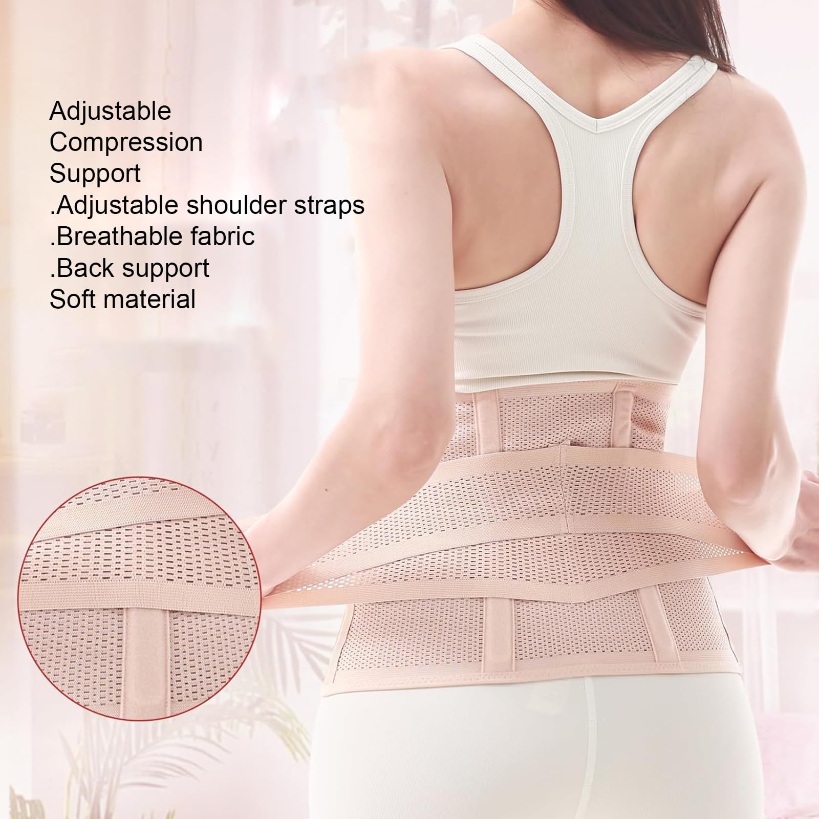Cintura Addominale Postpartum, Cintura Addominale, Cintura Postpartum, Cintura di Supporto for Il Recupero del Taglio Cesareo Cintura Addominale Postpartum, Legante Addominale Postpartum(Beige,Small)