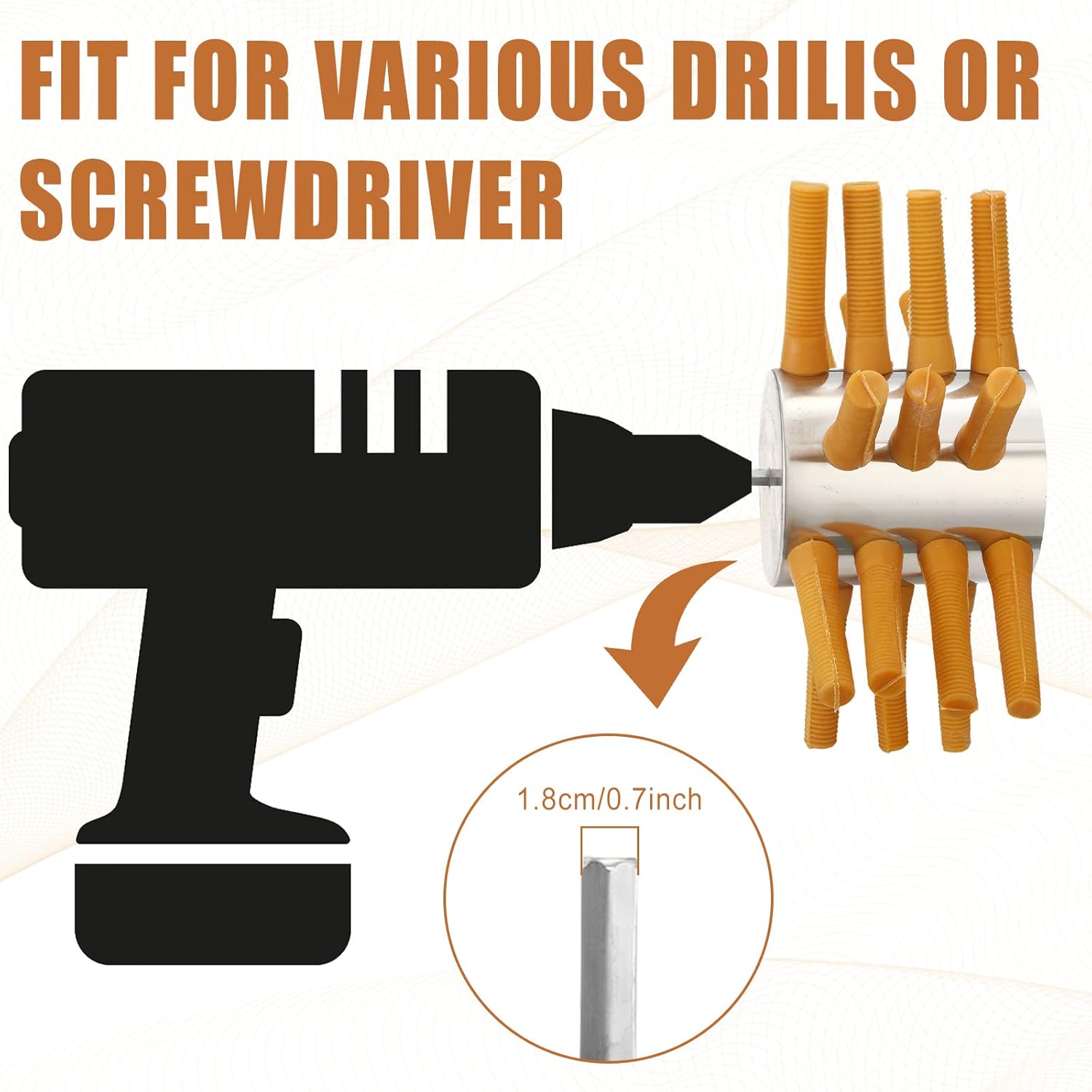 2 Pcs Chicken Plucker Drill Attachments Kit Include Stainless Steel Poultry Restraining Cone and Chicken Plucker Drill 21 Fingers Chicken Plucker Machine Bleeding Funnel for Farm Slaughter Equipment