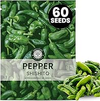 FamilySown Shishito Pepper Seeds - 60 Premium High-Yield for Planting Sweet Savory Asian Peppers 2026 Season Resealable Pouch