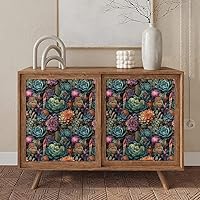 Vista 17 de Boho Wave Leaf Geometric Wallpaper, Cream PVC, Peel and Stick, Removable, Renter Friendly, Vintage, Modern, Easy DIY, 1 Roll = 17.71x118.1in