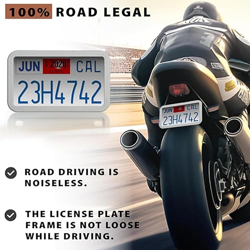 Miniatura 2 de XCLPF Marcos de silicona gris para placa de motocicleta  Soporte para placa de motocicleta  Marco de placa de bicicleta de silicona  Cubierta de