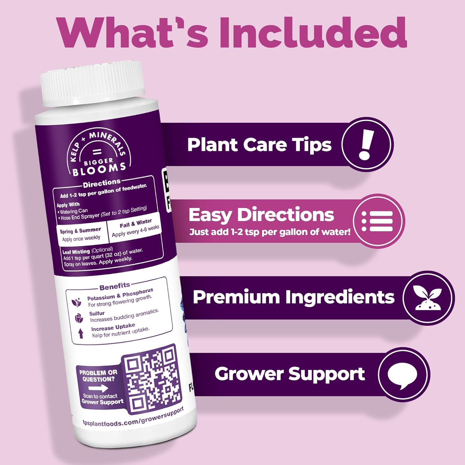 Bloom Booster Fertilizer – for All Flowering Plants, Supports Bigger, Longer-Lasting Blooms, 8 oz - Image 4
