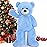 MorisMos Giant Teddy Bear Stuffed Animal 3ft,36\'\' Big Bear for Kid,Large Stuffed Bear for Baby Shower, Teddy Bear for Girlfriend Boyfriend Wife Mother Fiance Valentine\'s Birthday, Blue