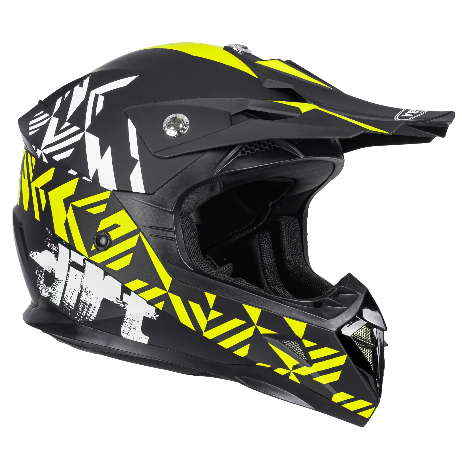 Casco Motocross Eduro ECE Homologado - YEMA YM-915 Casco de Moto Cross Integral para Mujer Hombre Adultos