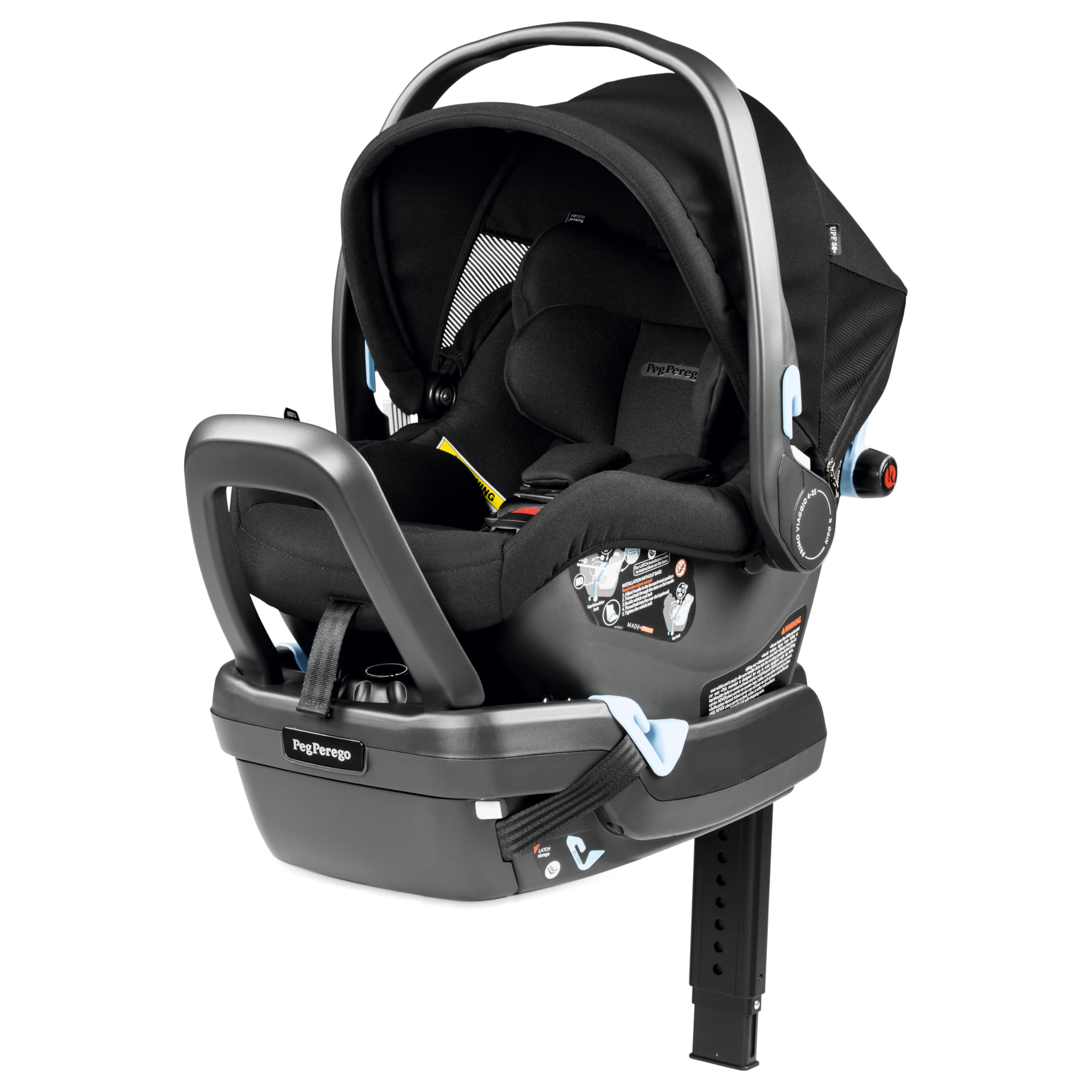 Peg Perego Primo Viaggio Nido - Rear Facing Infant Car Seat - Includes Base with Load Leg & Anti-Rebound Bar - for Babies 4 to 30 lbs - Made in Italy