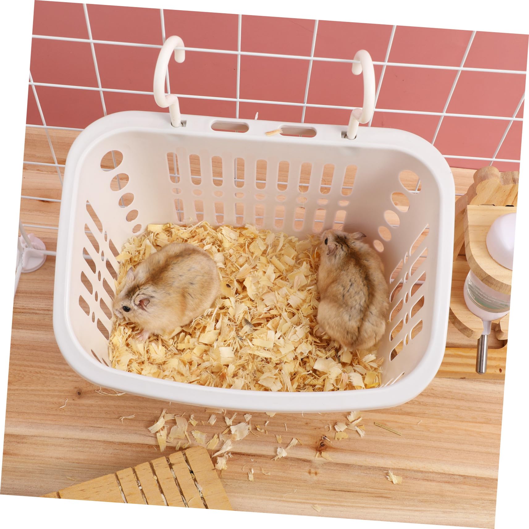 Toddmomy 2 pièces pour Petits Animaux Plastique Lit Hamac Respirant pour Hamster Rat Chinchilla Accessoire Confortable et Sûr pour Cage