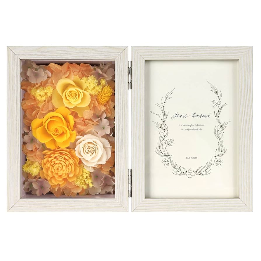 プリザーブドフラワー写真立て プリザーブドフラワー 写真立て フォトフレーム タンドレス 薄紫