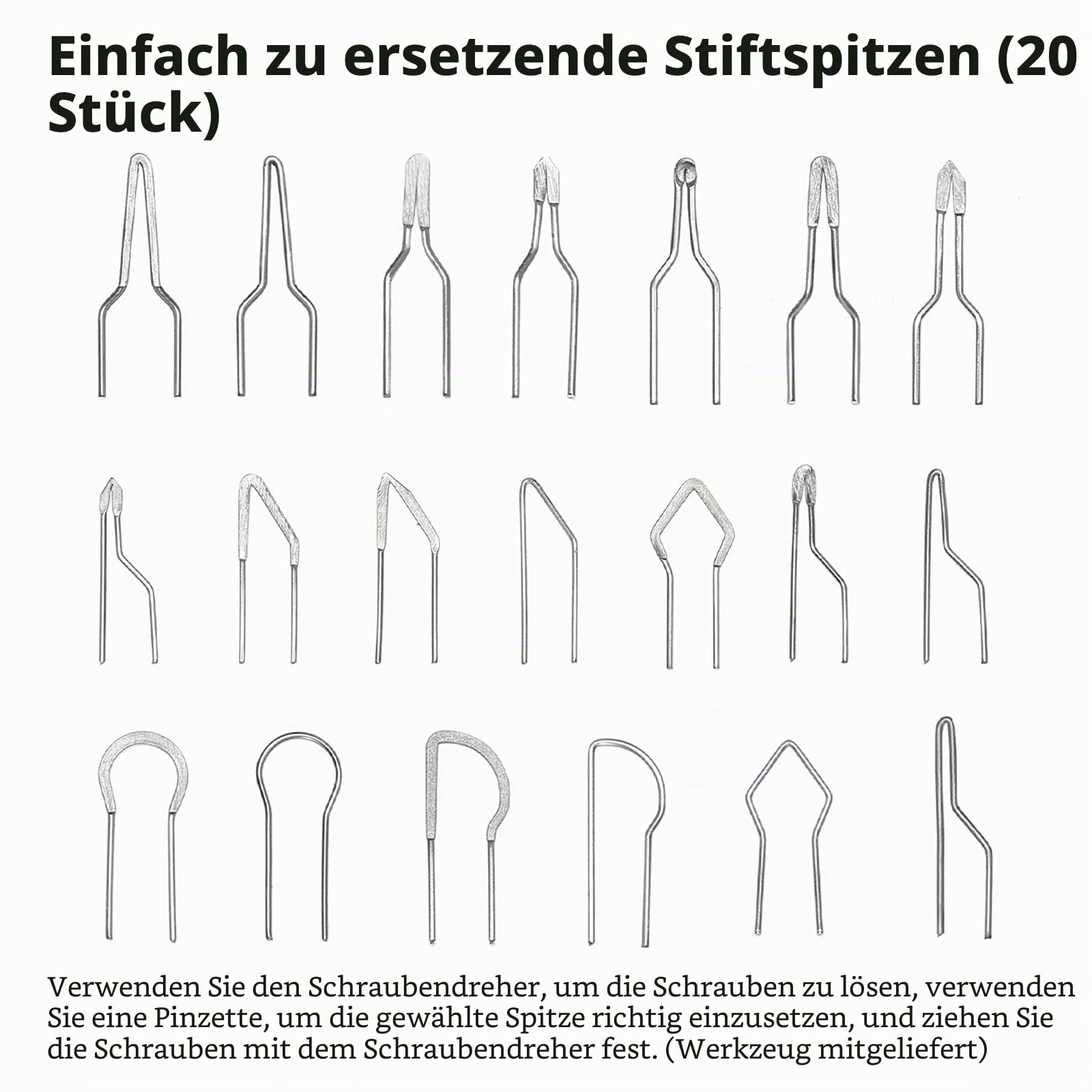 YIHUA 939-III Brandmalerei-Werkzeugset Holzbrennstation mit 2 Brandmalkolben-Stiften (Drahtspitzen-Typ) mit 20 Holzbrennspitzen 2 Brandmalerei-Holzstücken (EU PLUG)