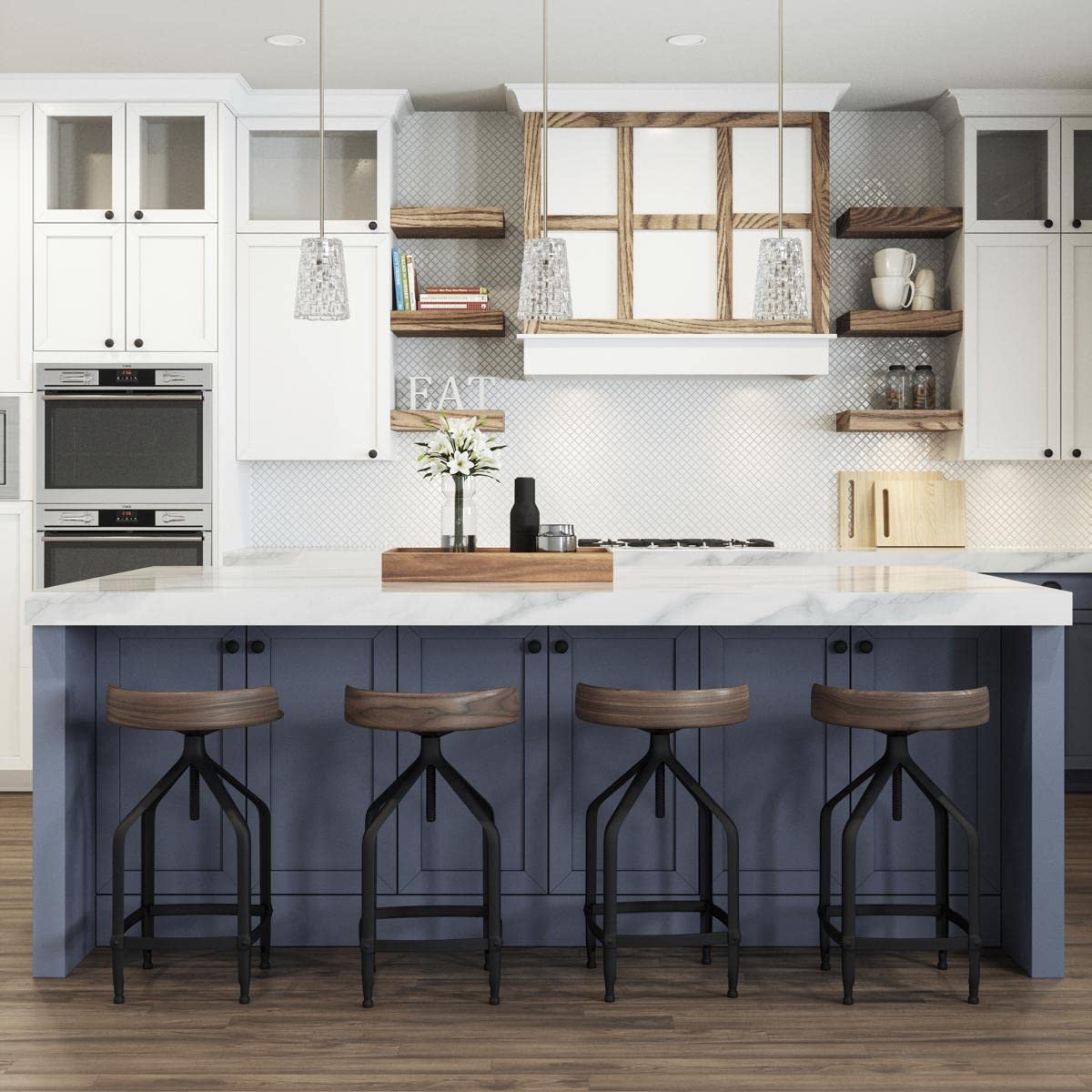 Elk Home Lightweave Mini Pendant - 1-Light in Polished Nickel Finish, with Clear Crystal Cut Glass, Traditional Style