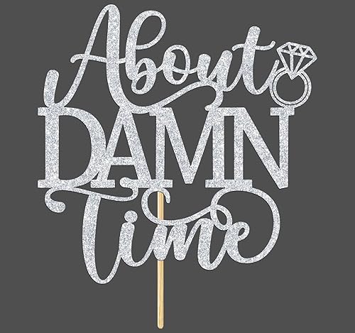 Miniatura 7 de Acerca de Damn Time - Decoración divertida para tartas, boda, compromiso, despedida de soltera, suministros de decoración de fiesta de feliz