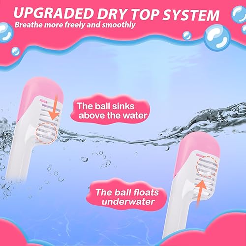 Miniatura 4 de Máscara de esnórquel para niños de cara completa, equipo de esnórquel para niños, máscara de buceo con vista panorámica de 180, juego de esnórquel