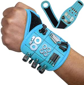 Pulsera Magnética Para Herramientas - Muñequera Con Imanes Para Sujetar Tornillos Y Piezas