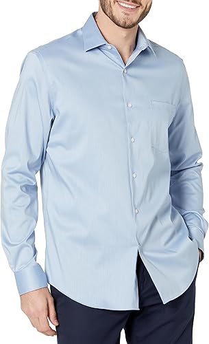 Miniatura 20 de Van Heusen Camisa de vestir para hombre, ajuste regular, cuello flexible, elástica, sin arrugas