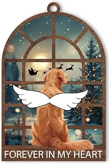 Golden Retriever Christmas Ornament, for Golden Retriever Owner, Lover, Dog Mom, Dad, Dogs Memorial Ornaments Gift for Loss of Dog
