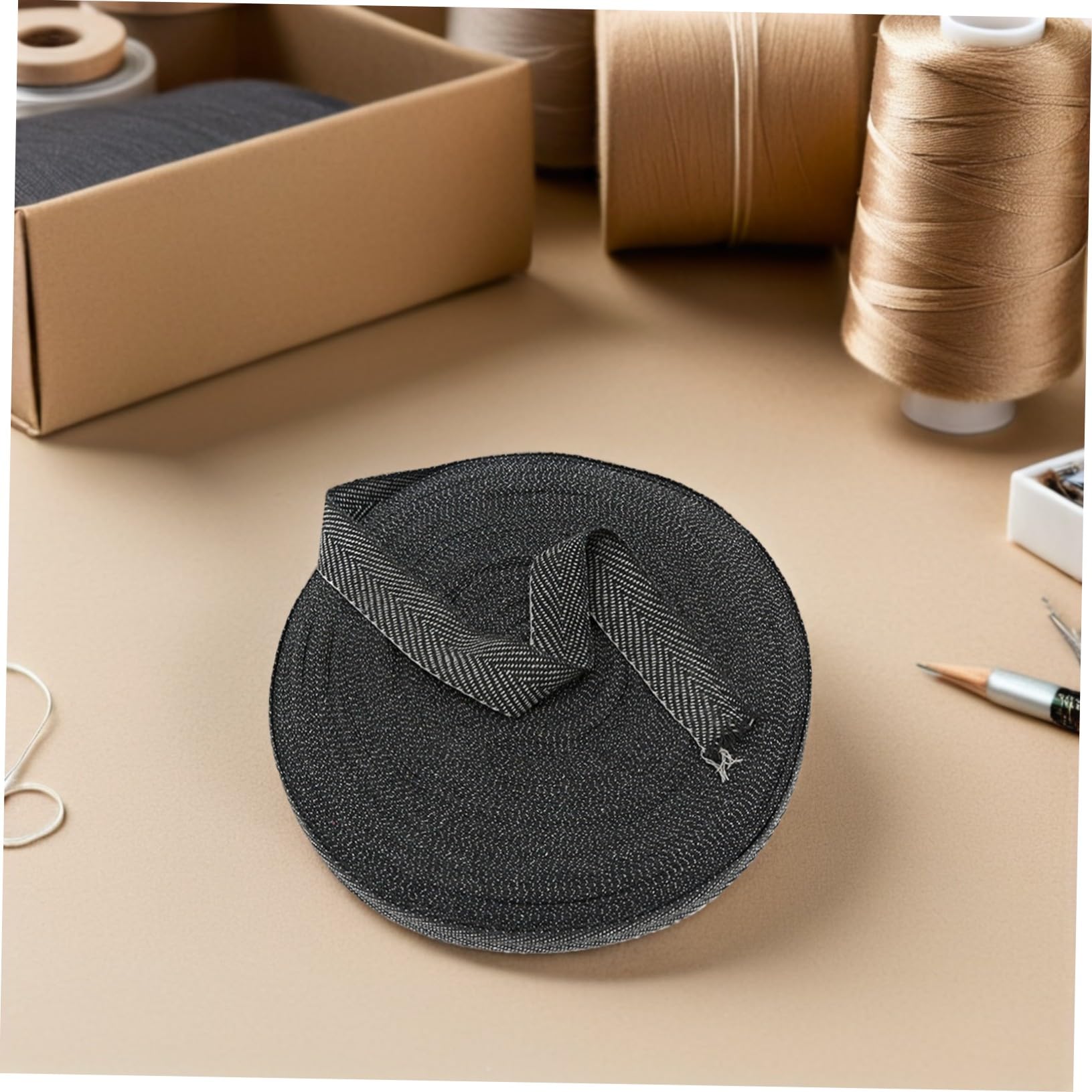 Gatuida Baumwoll Schrägband für Teppichkantenband aus Polyester Baumwoll Material Fest Haftend für Selbstgemacht Teppichherstellung und Heimprojekte mit Sauberer Einfassung