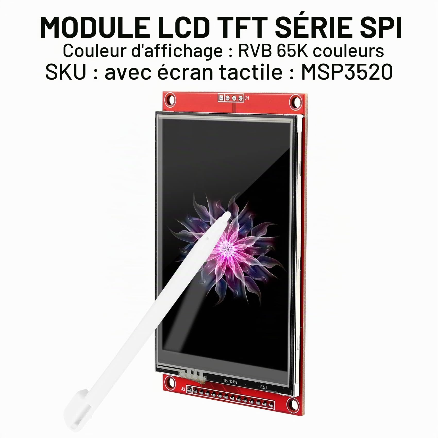 XIAOJUN Écran LCD TFT Série 3,5 Pouces 480X320 SPI avec IC ILI9488 Panneau de Contrôle IC pour MCU