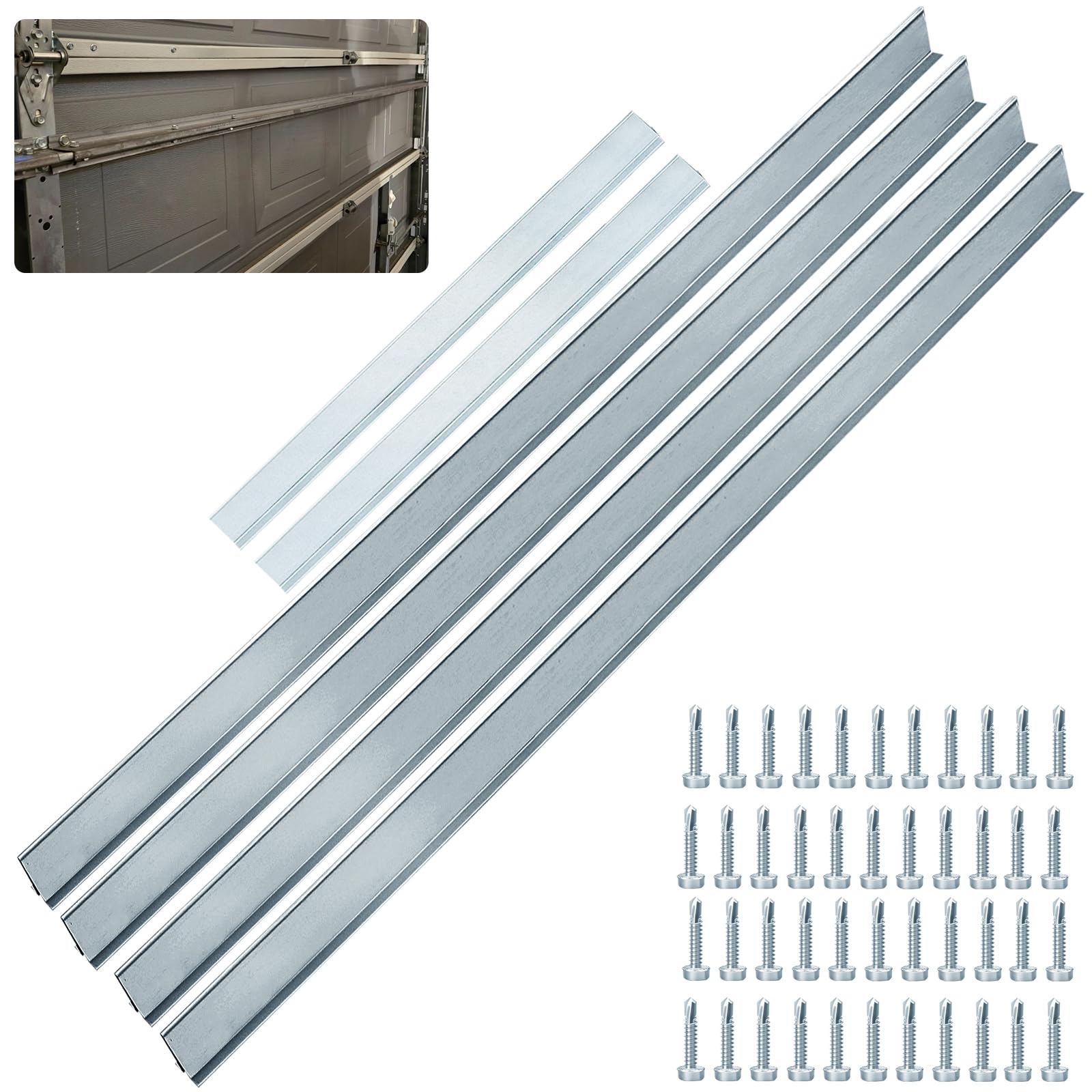 Amazon.com: 2 Set 16FT Garage Door Strut | 1.5mm 20 Gauge Steel