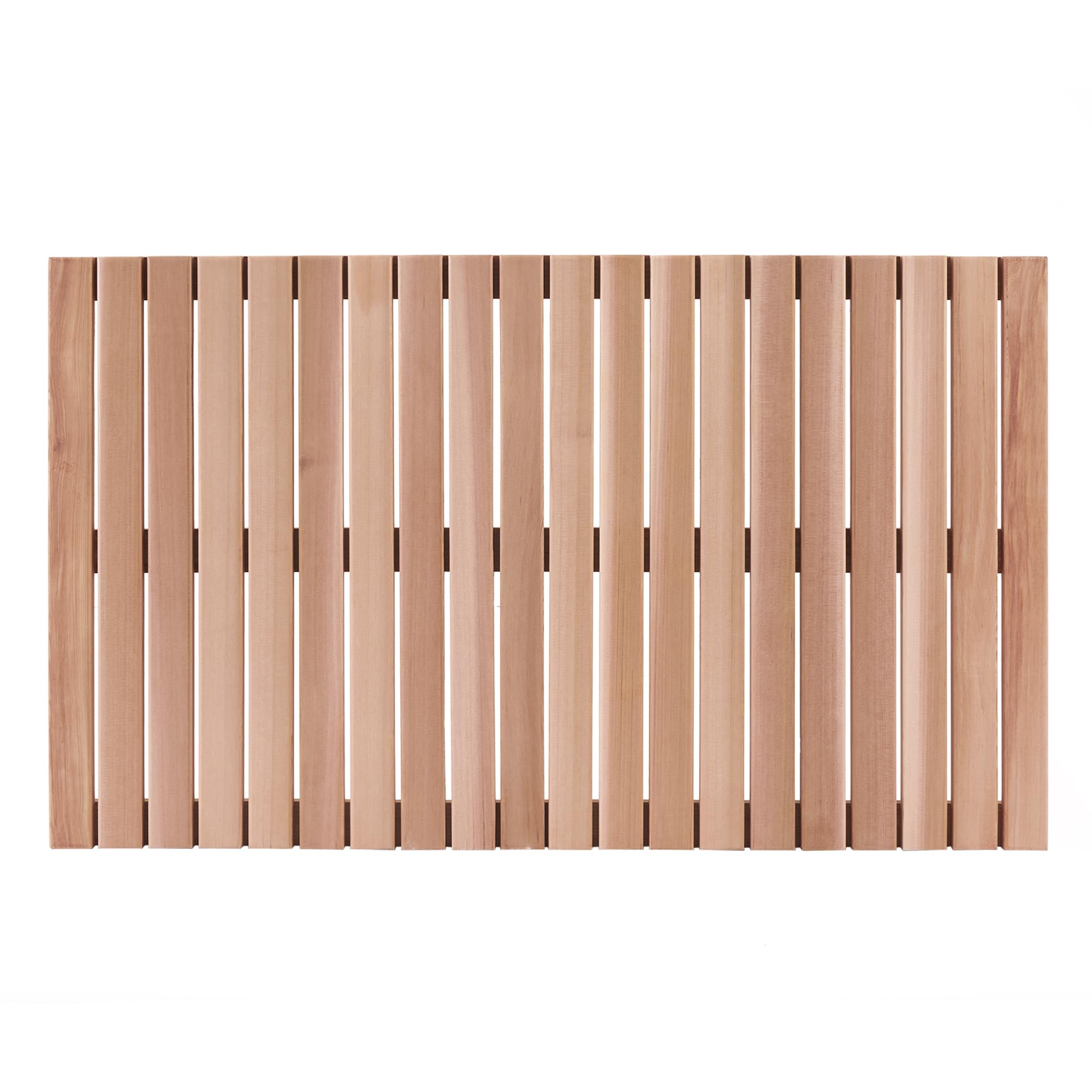 Alfombrilla de madera de cedro bingaai para baño de diseño