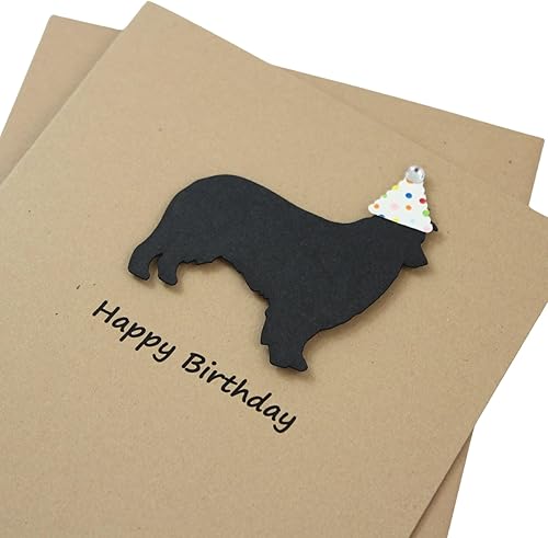 Miniatura 8 de Black Cat Birthday Card  Handmade Single Greeting Card  Cat with Party Hat Notecard with Envelope